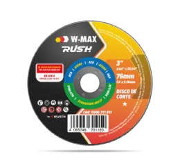 Disco Abrasivo de Corte Inox W-Max 115 x 22mm Wurth